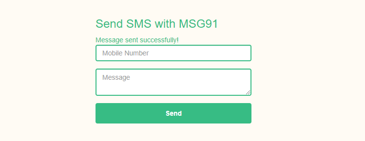 Send SMS Using PHP With MSG91